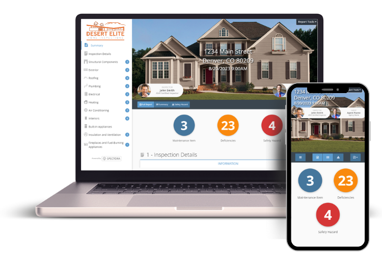 Our Spectora reports can be viewed on any device!